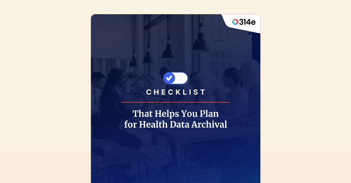 Health Data Archival Planning Checklist