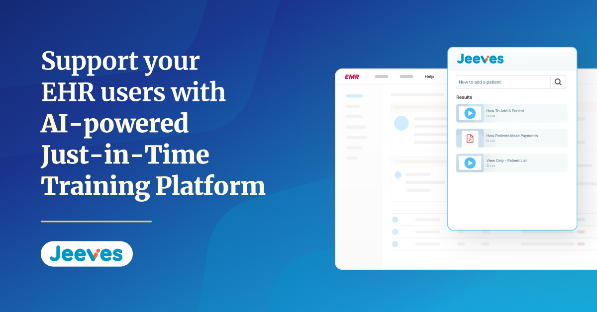 A Just-in-Time AI training platform for EHR users