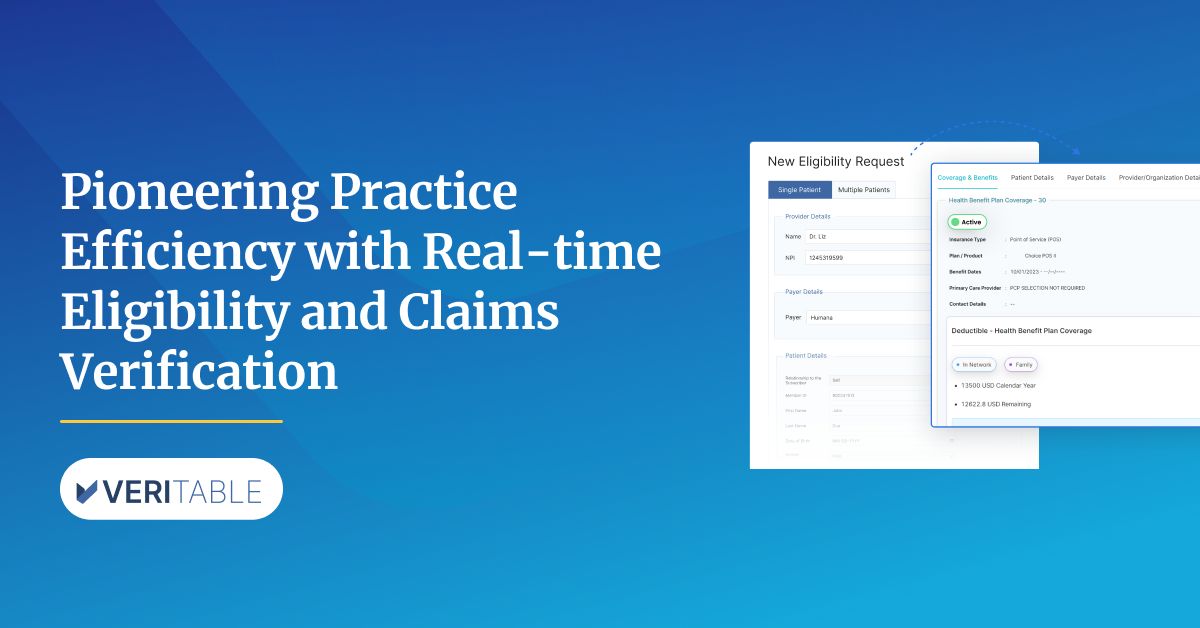 Real-time Eligibility and Claims Verification